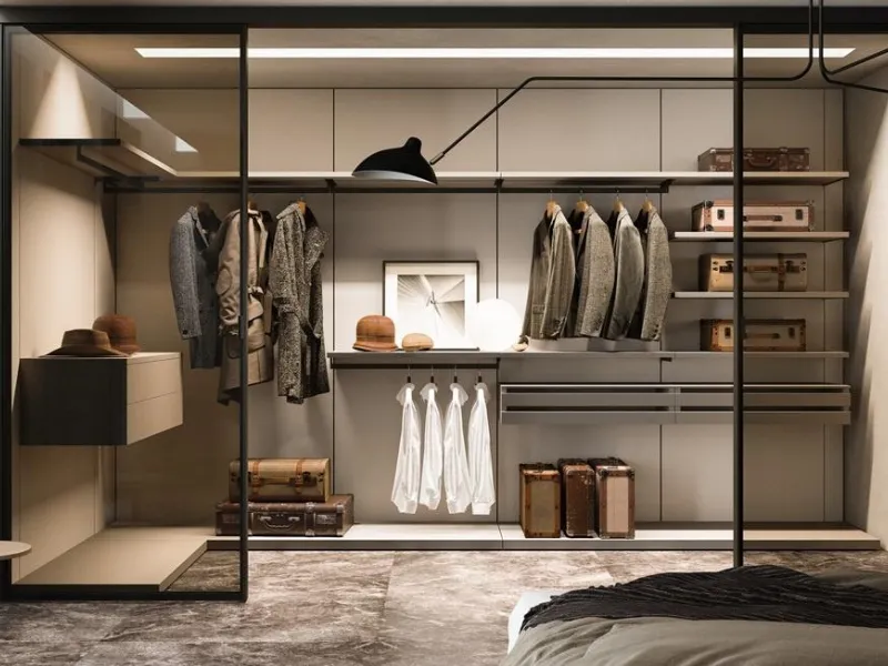 Cabina armadio lineare Flexy by Zalf