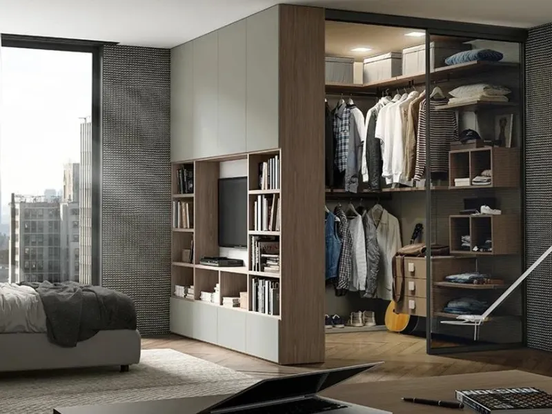 Cabina armadio angolare Ta-Tac by Adoc
