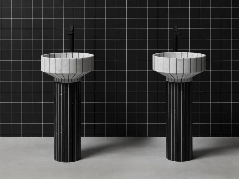 Il lavabo in marmo 024 di Antonio Lupi