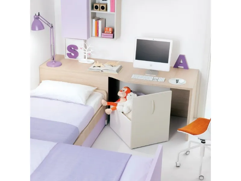 Scrivani con box contenitore Clever
