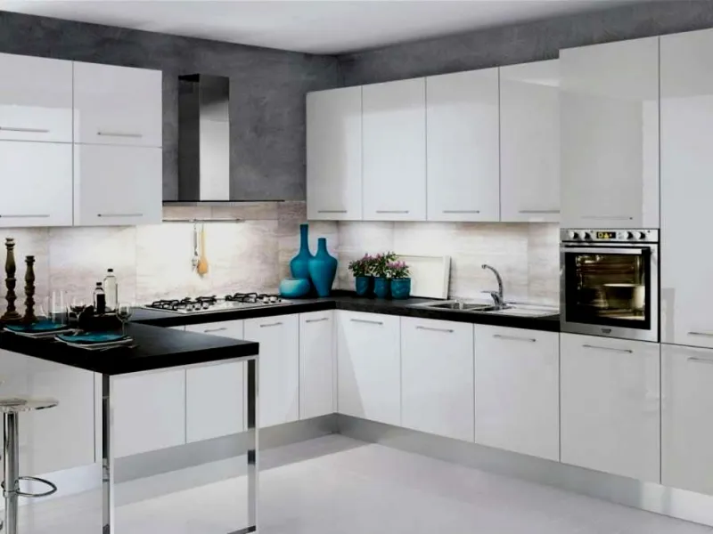 Cucina con penisola Tony Olmo di Leroy Merlin