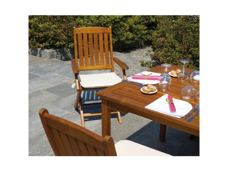 Sedie da giardino in legno