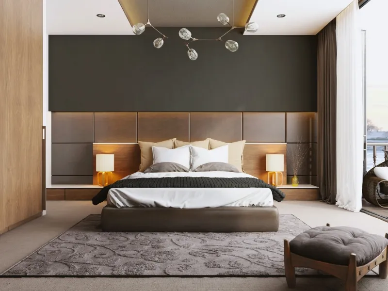 Camera da letto in stile moderno