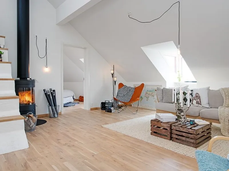 soffitta abitabile moderna