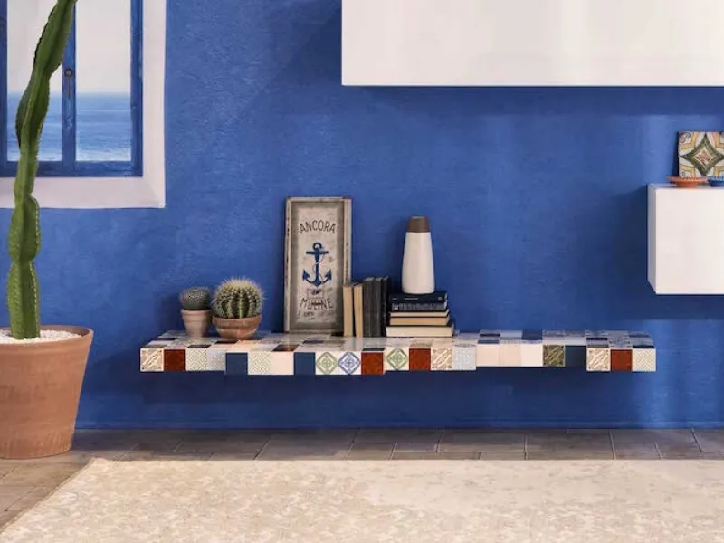 Soggiorno moderno colorato