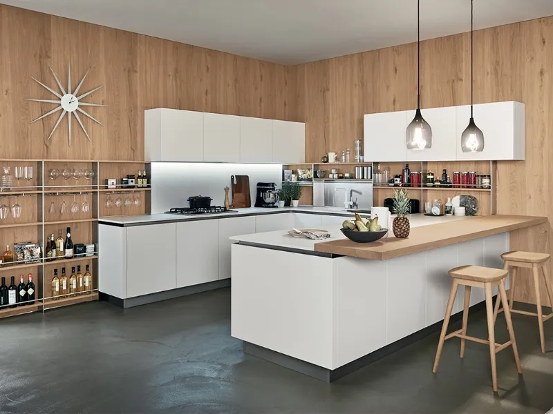 Open space con cucina a vista