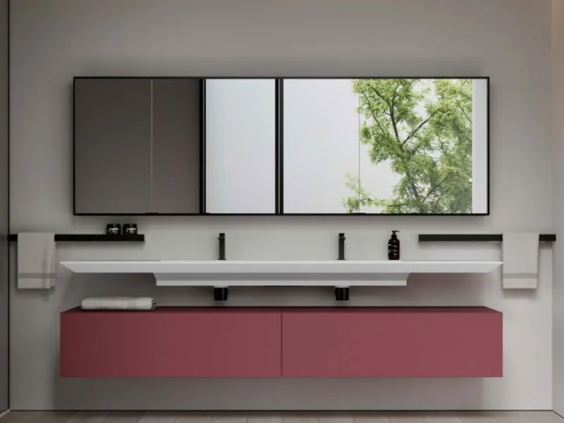 Specchio rettangolare contenitore Multiplo di Ideagroup