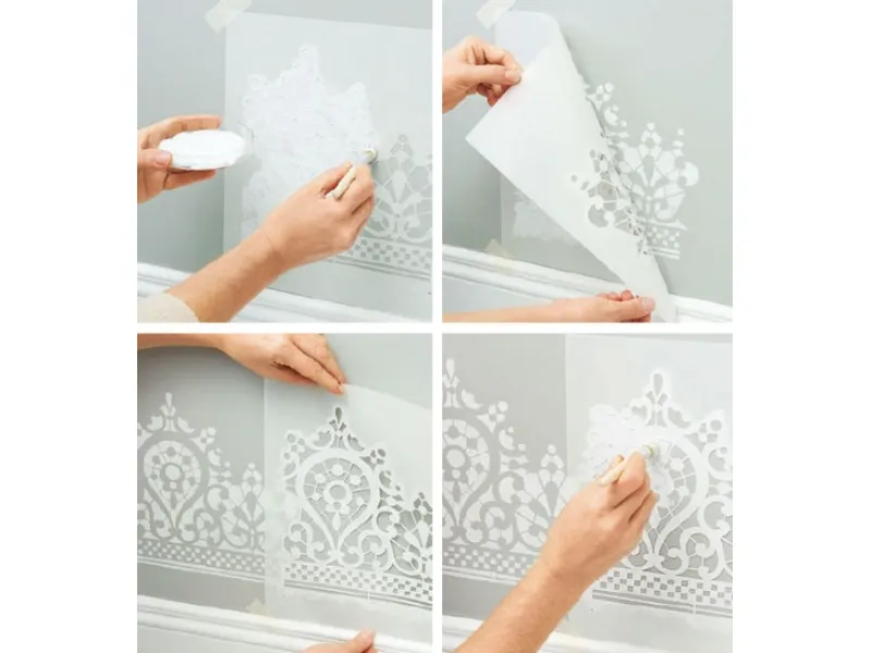 stencil per pareti fai da te