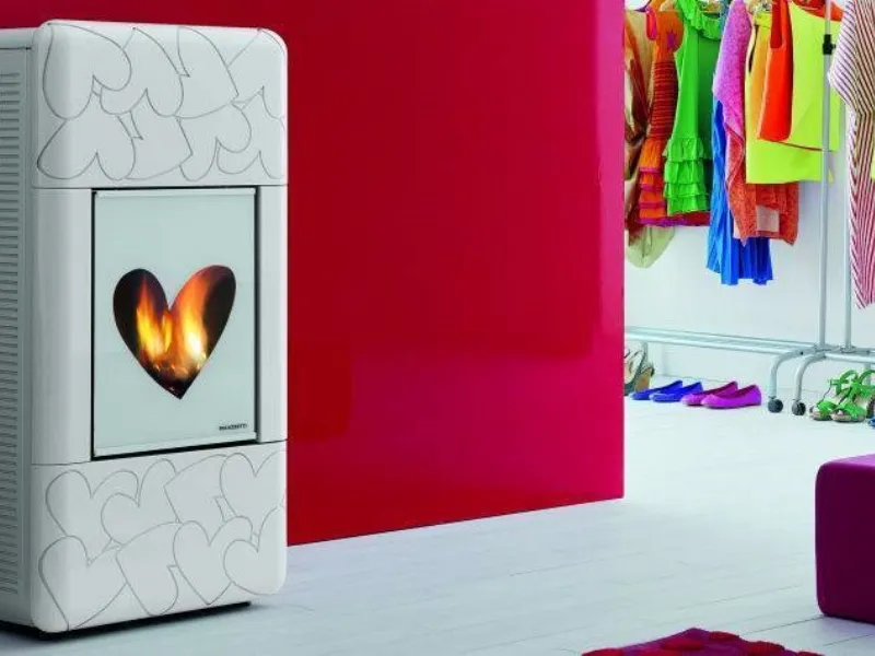 Modello di termostufa a pelleti di Palazzetti, Ecofire La Graciosa 9 kW