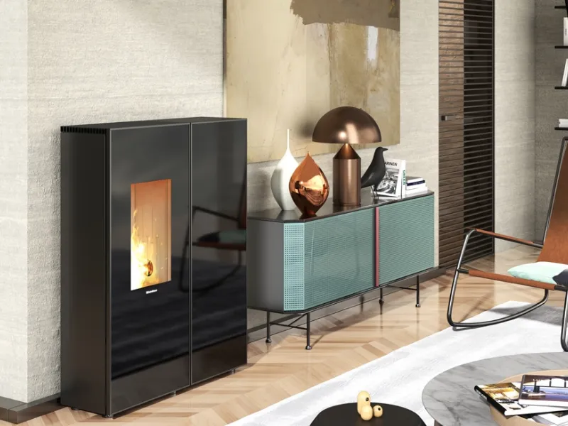 La Nordica Extra Flame, stufa a pellet  Sharon Plus per ambienti moderni