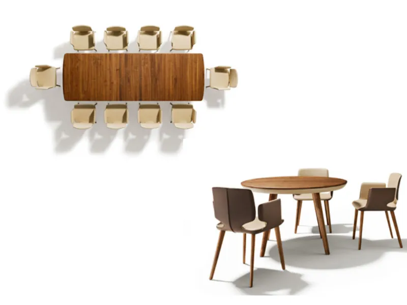 tavolo rotondo allungabile