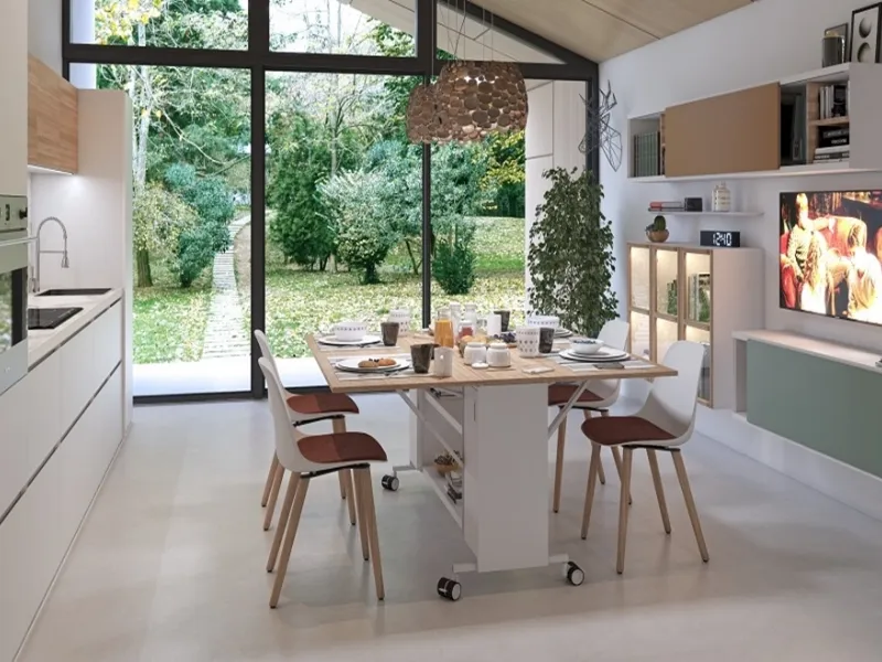 Il tavolo contemporaneo pieghevole by Estel Group