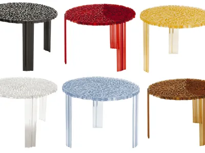 Tavolini Kartell, collezione T-Table