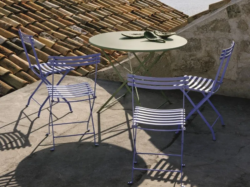 Tavolo rotondo per balcone