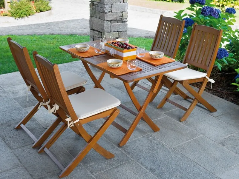 Tavolo in legno di acacia Cordova by Greenwood