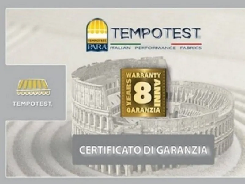 Certificato di garanzia Tempotest