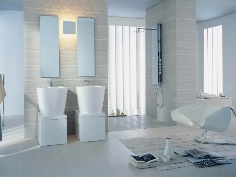 Tende per bagno moderno
