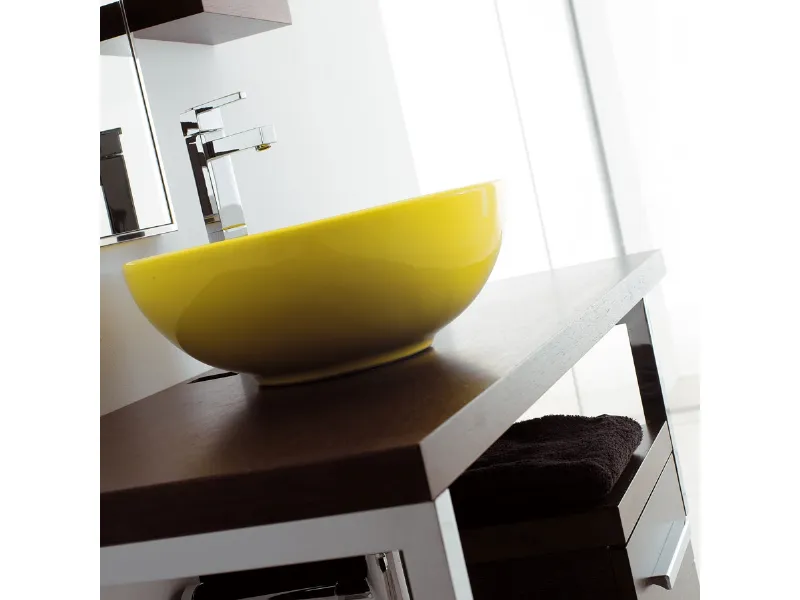 lavabo per il bagno giallo Scarabeo Luna
