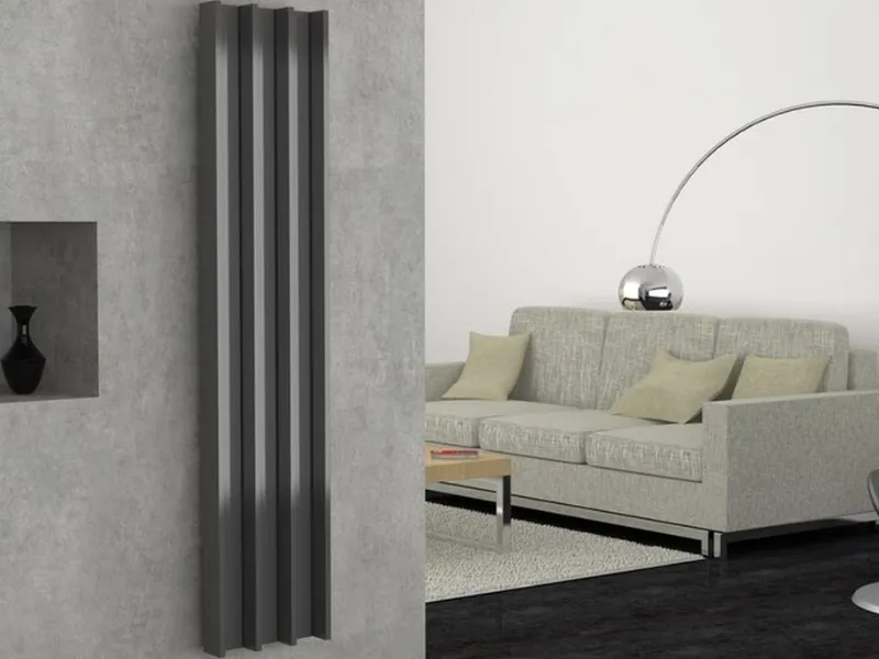 Il termosifone verticale in alluminio Groove di Cordivari