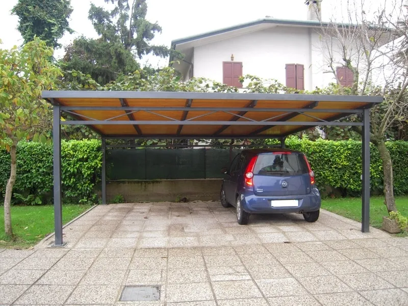 Tettoie per auto in ferro