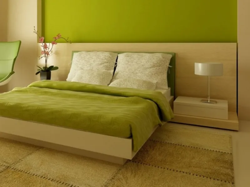 Tonalità di verde per camera da letto