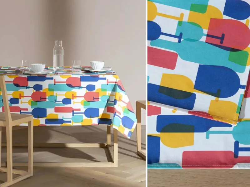 Tovaglia antimacchia Bassetti Color Glass: puro cotone con trattamento antimacchia