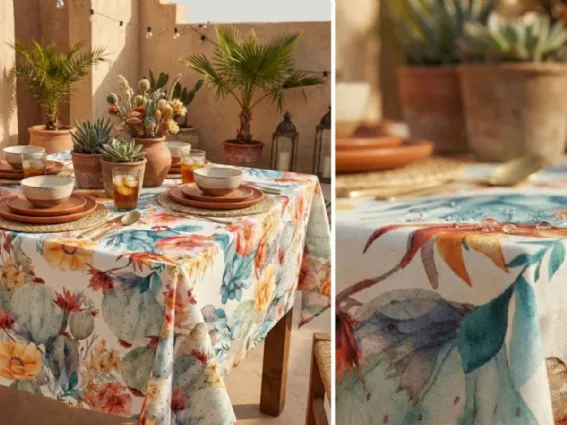 Lemoire Home - Tovaglia Antimacchia Oasi nel Deserto