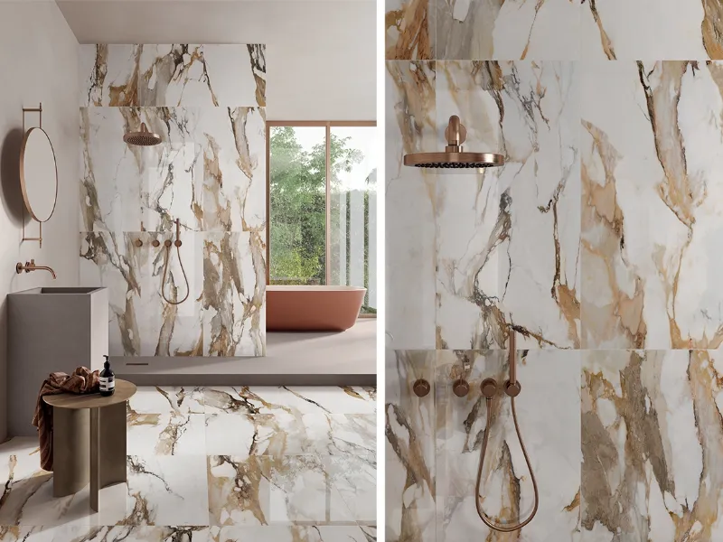 9Cento è la collezione di gres effetto marmo firmata Ceramiche Keope