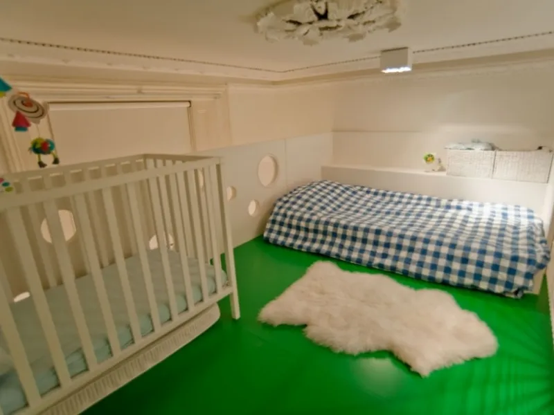 appartamento londinese stanza dei bambini
