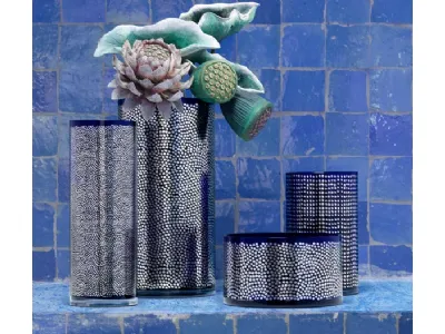 Vasi blu decorati