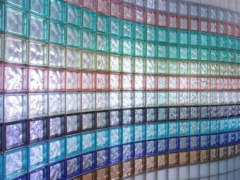 Vetromattoni colorati Glassblock Seves