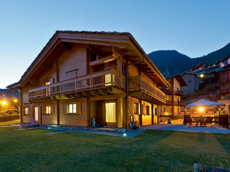 villa in legno