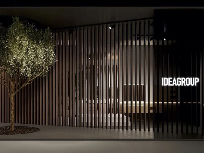L'ingresso dello spazio espositivo virtuale di Ideagroup