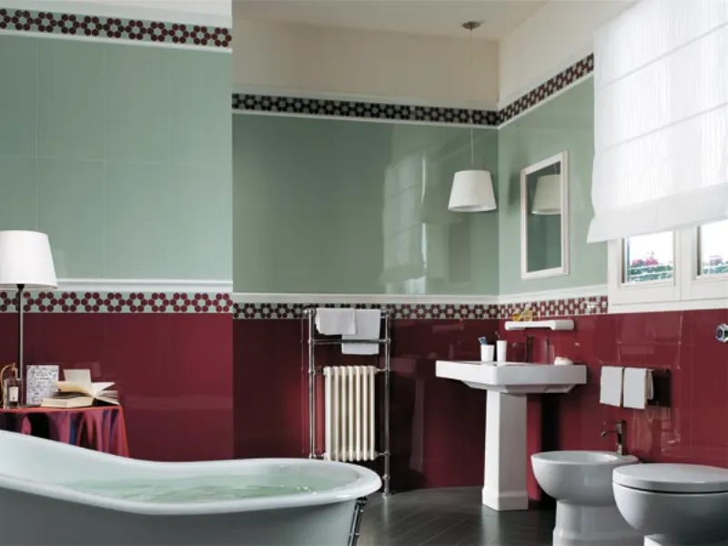 rivestimenti in ceramica colorata
